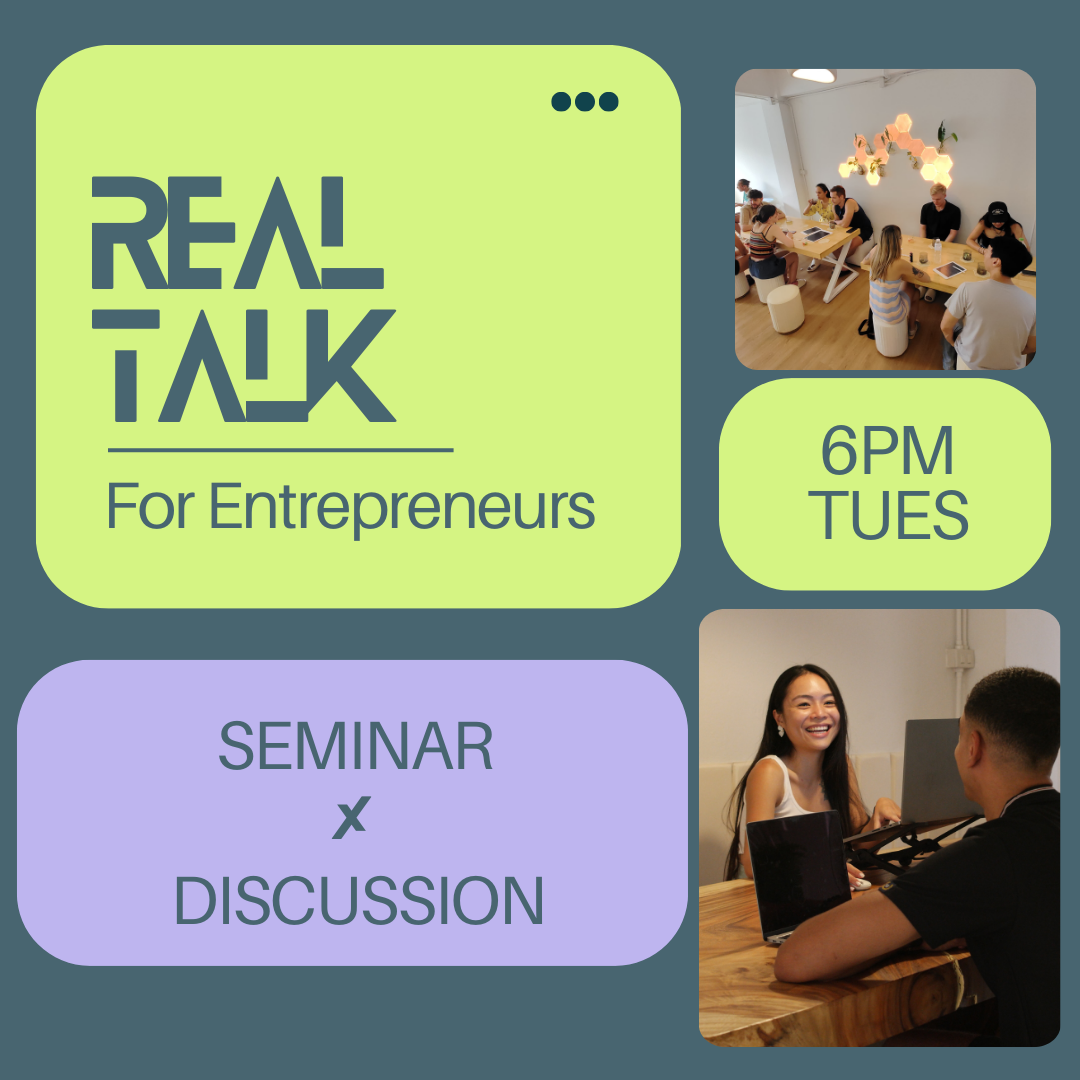 tuesday RealTalk for Entrepreneurs Meetup in Chiang Mai by RealSpace