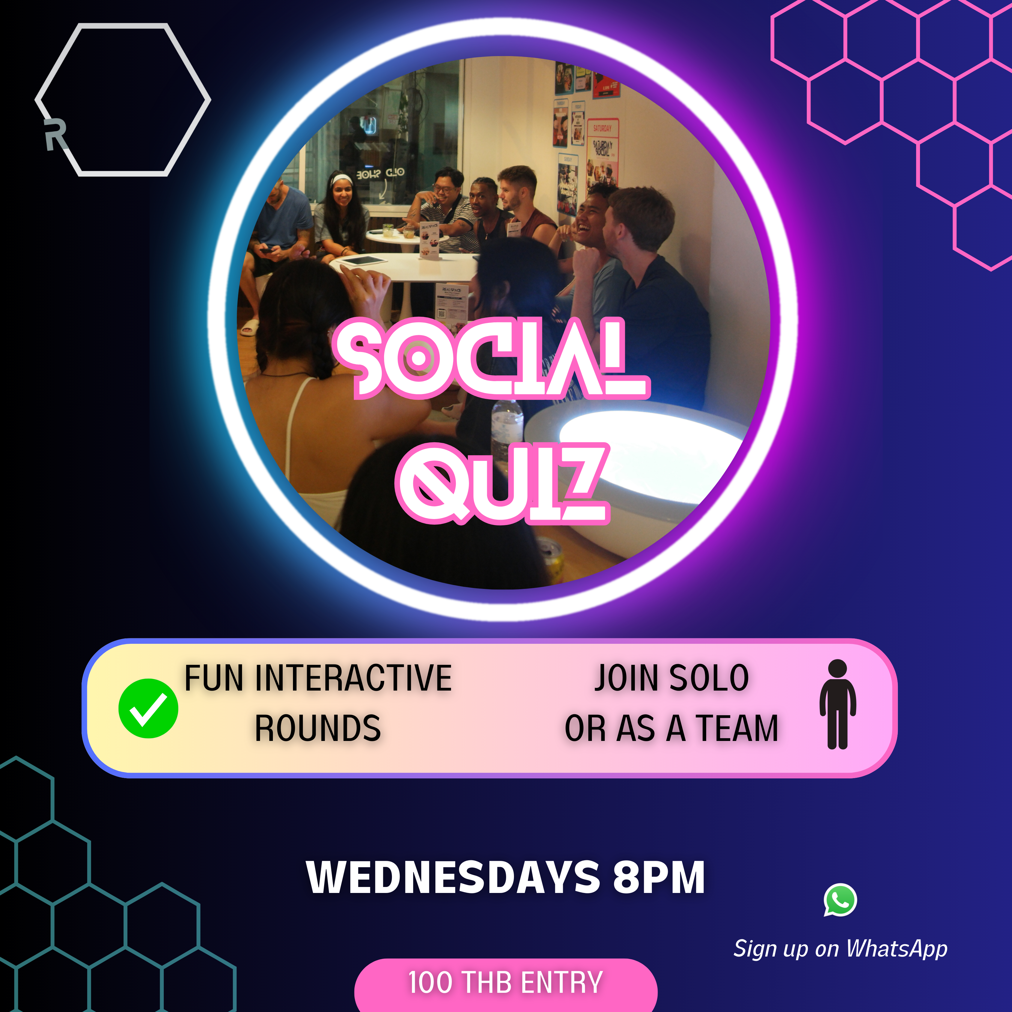 wednesday Social Quiz in Chiang Mai by RealSpace